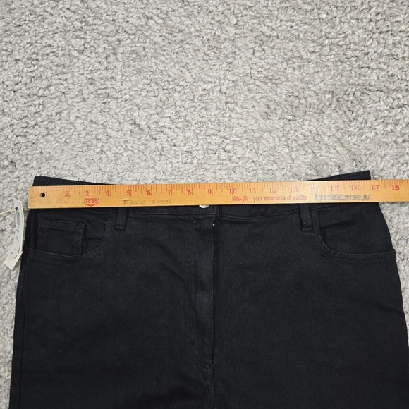 Aritzia Wilfred Free Melina Jeans Womens 14 Black High‎ Rise Straight NWT - Picture 9 of 14